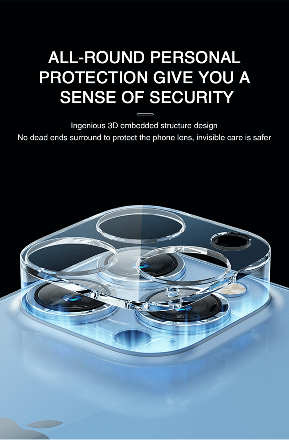 iPhone Camera Lens Protector | Tempered Glass | 4-Pack | iPhone 12, 13 & 14 Pro Max