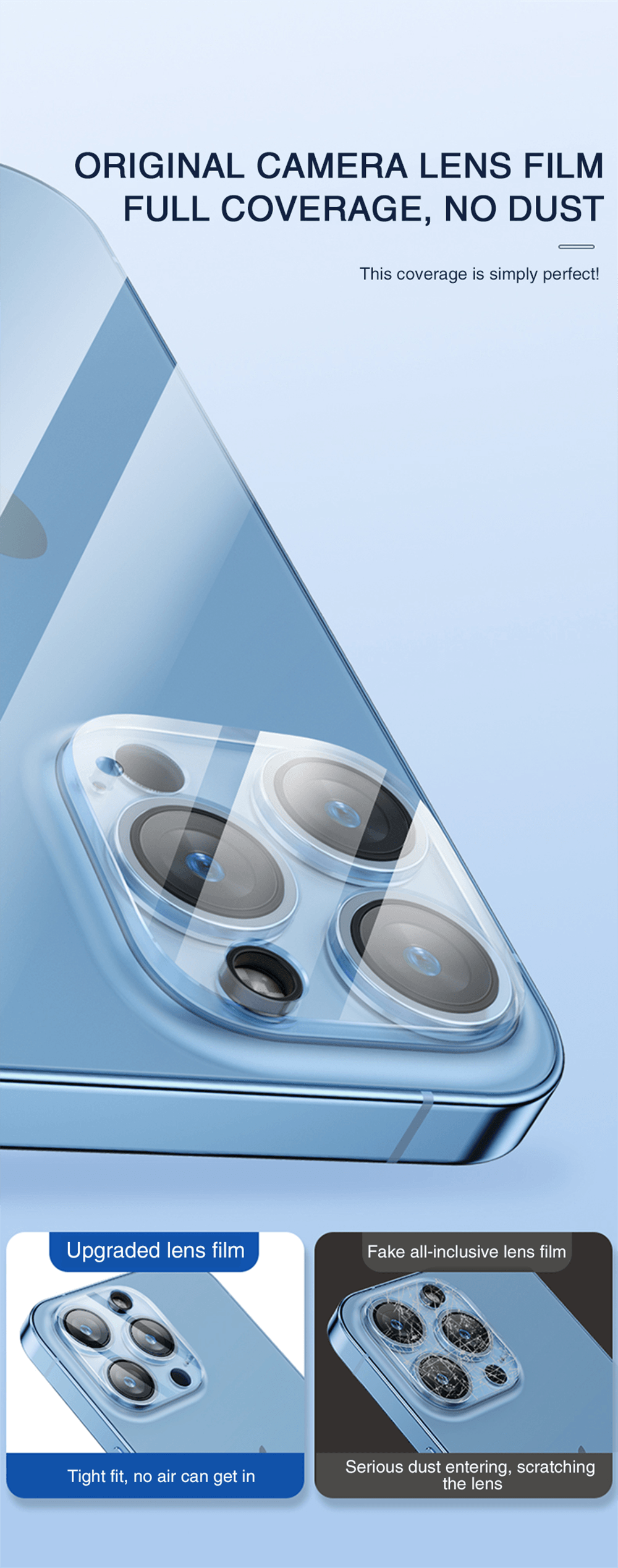iPhone Camera Lens Protector | Tempered Glass | 4-Pack | iPhone 12, 13 & 14 Pro Max