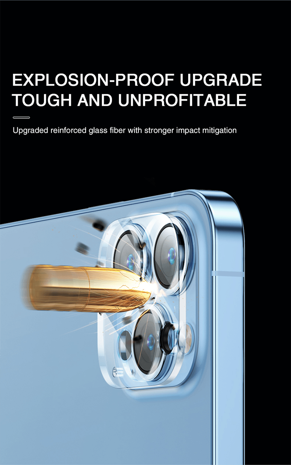 iPhone Camera Lens Protector | Tempered Glass | 4-Pack | iPhone 12, 13 & 14 Pro Max