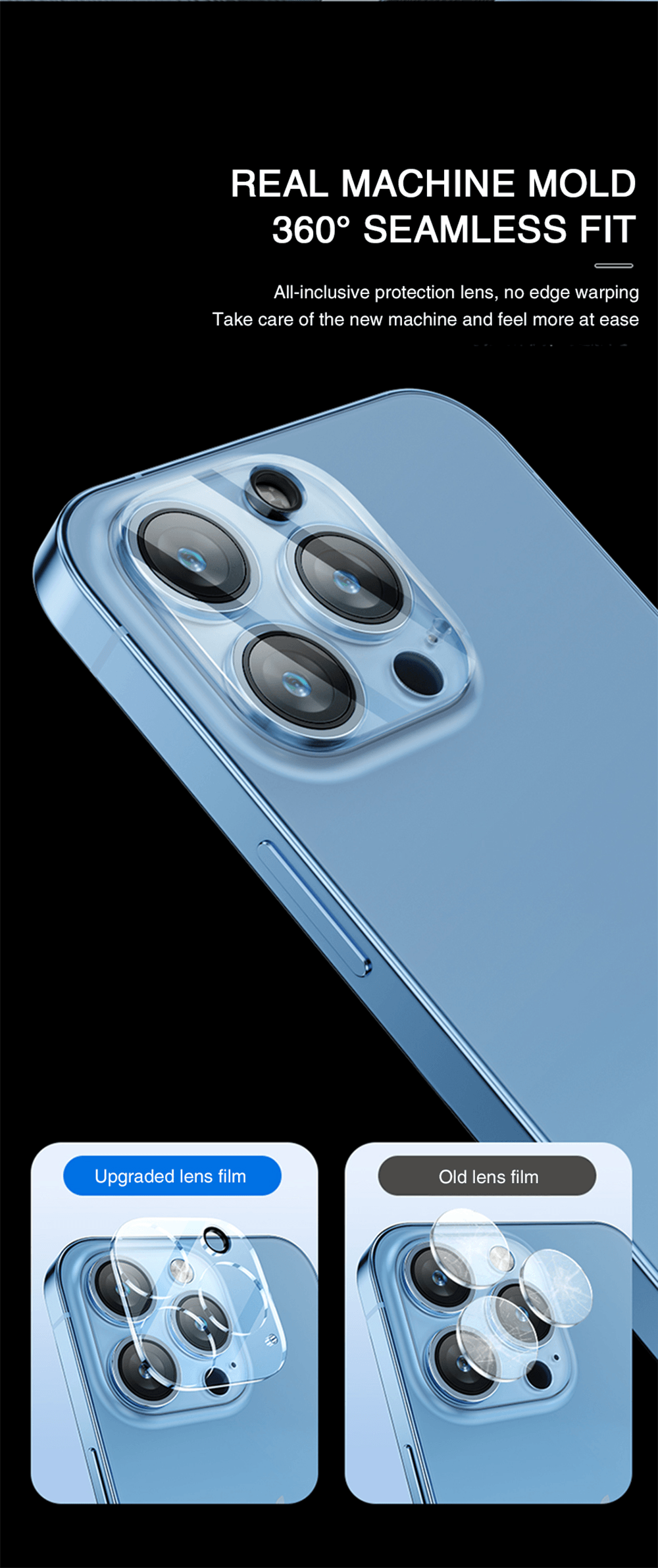 iPhone Camera Lens Protector | Tempered Glass | 4-Pack | iPhone 12, 13 & 14 Pro Max